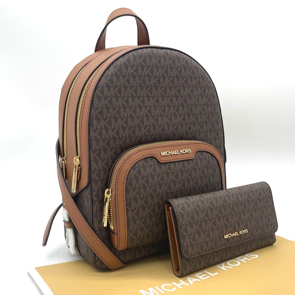 Michael Kors Medium Jaycee Backpack & Trifold Wallet